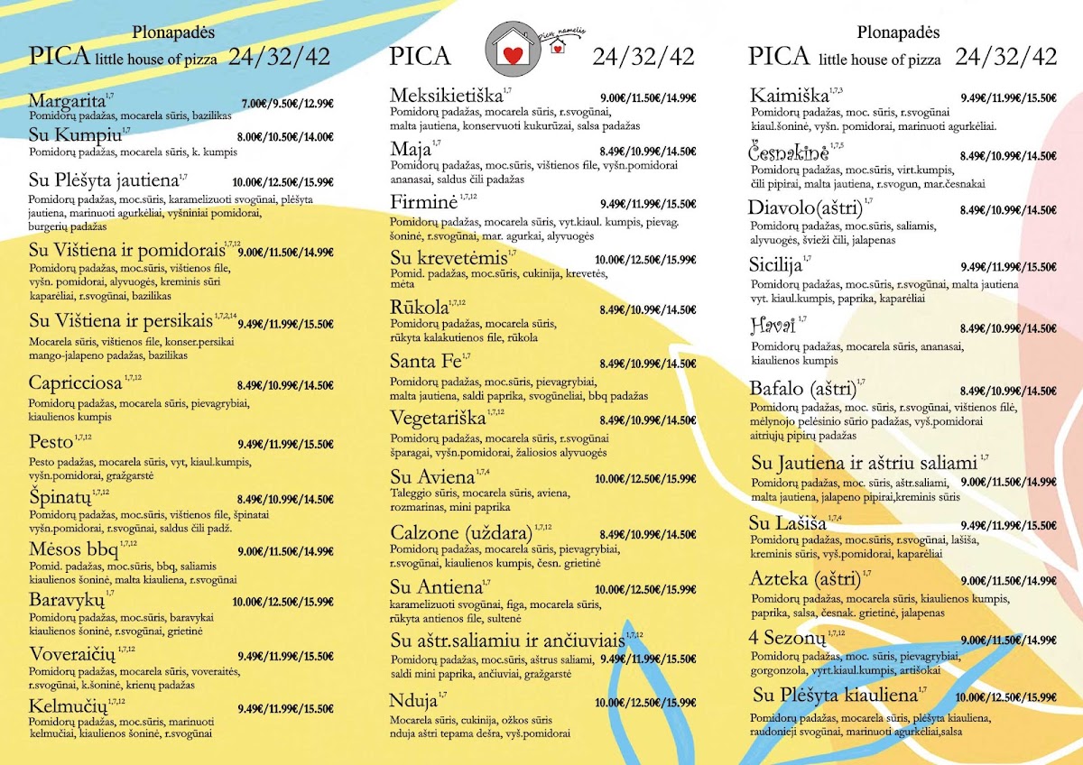 Menu Picų Namelis Telšiai-1