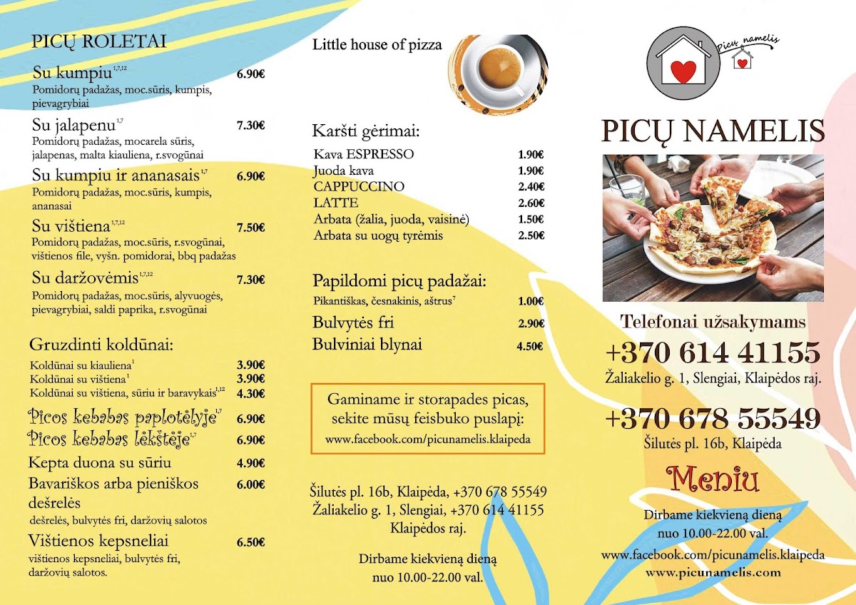 Menu Picų Namelis Telšiai-2